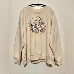 Disney Mickey Mouse Crewneck Sweatshirt Pullover size 2 XL